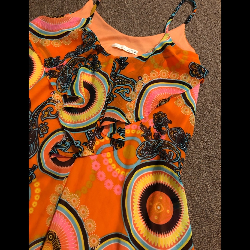 bohemian multicolor dress